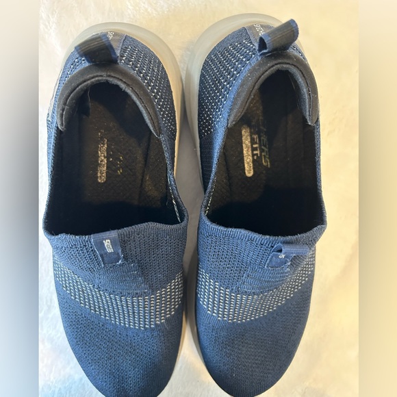 Men's Skechers Ultra Flex Navy Blue memory foam sneakers Size 10 1/2 - Picture 7 of 8